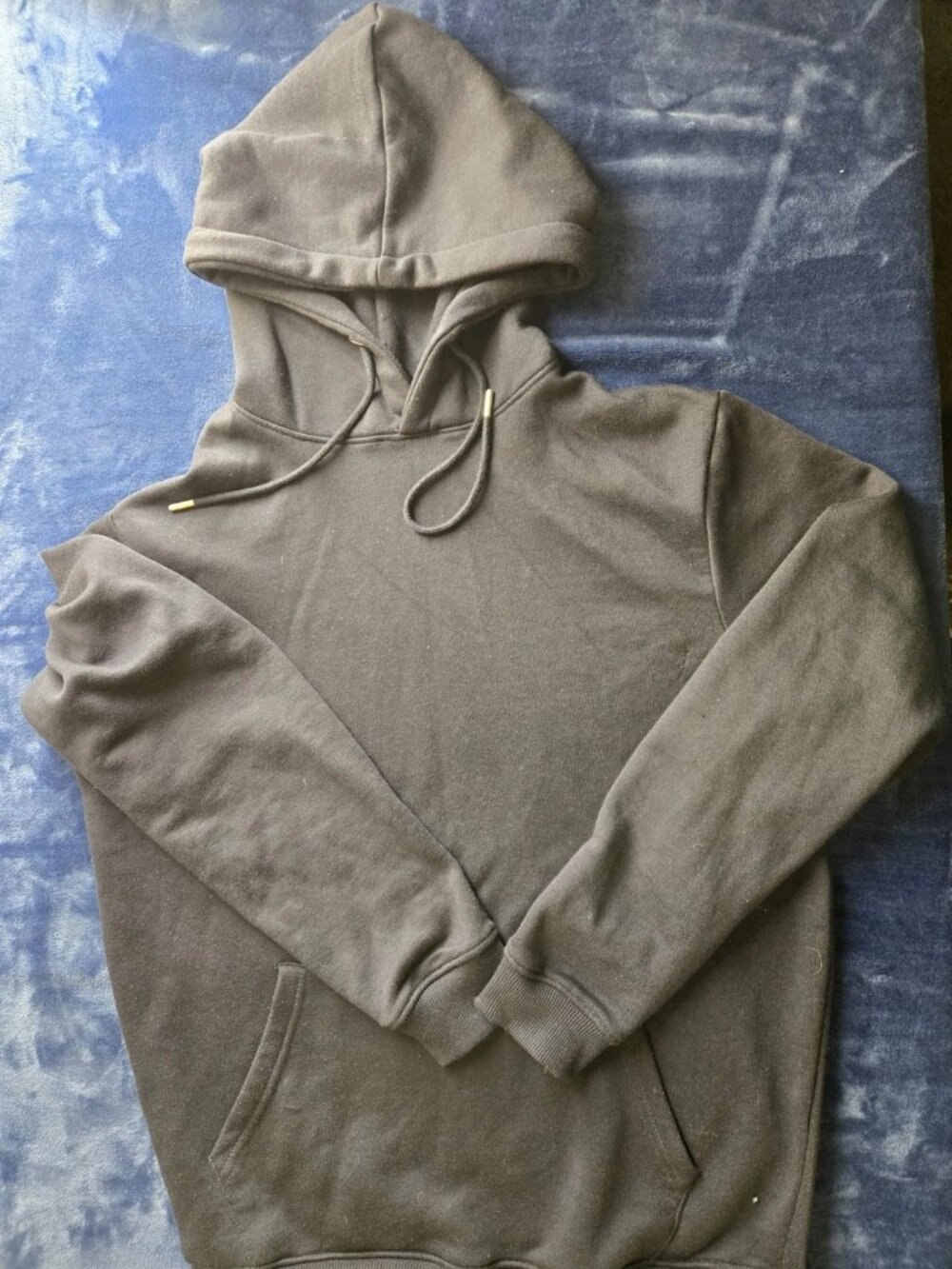Men's Medium Navy Blue Pullover Hoodie Sweatshirt